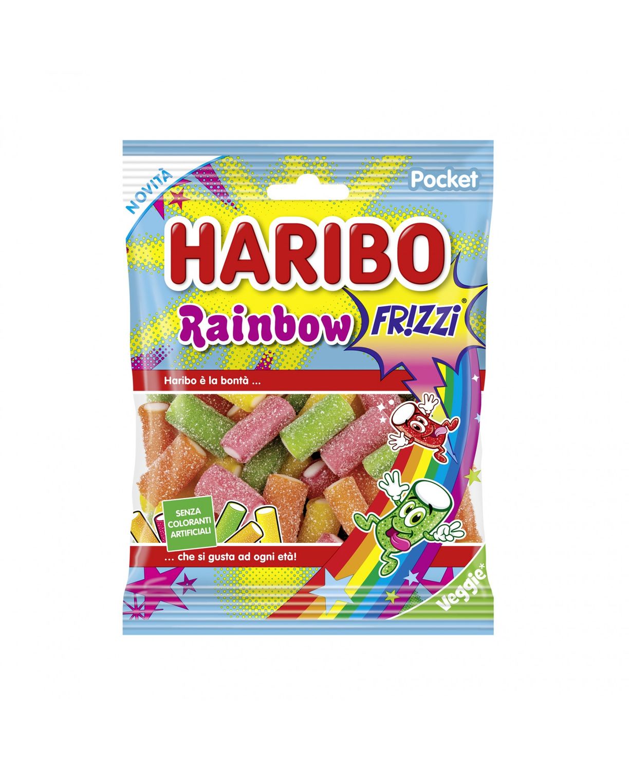 HARIBO Busta Rainbow Pixel FRIZZI 80gr x1pz