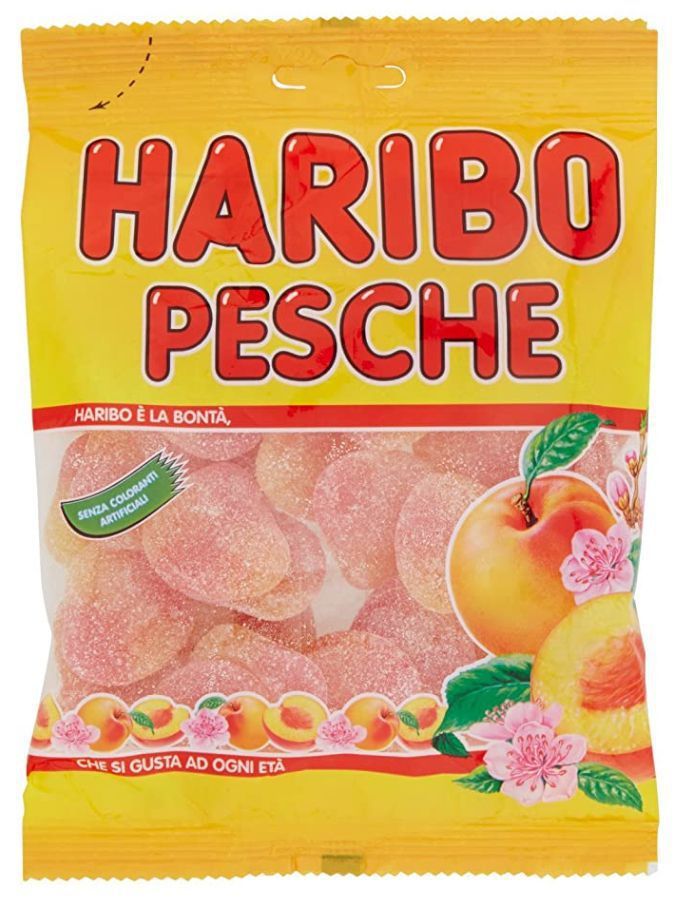 HARIBO Busta Pesche 80gr x1pz
