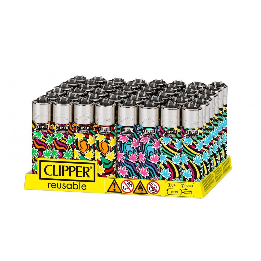 Accendino CLIPPER Large FLOW GRASS scx48pz