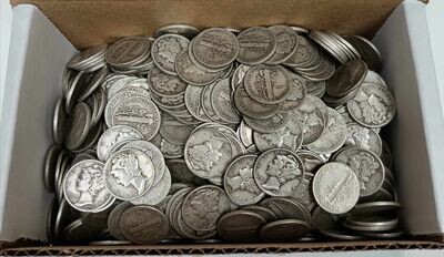 $1 FV of Mercury Dimes (10 dimes) - Circulated condition