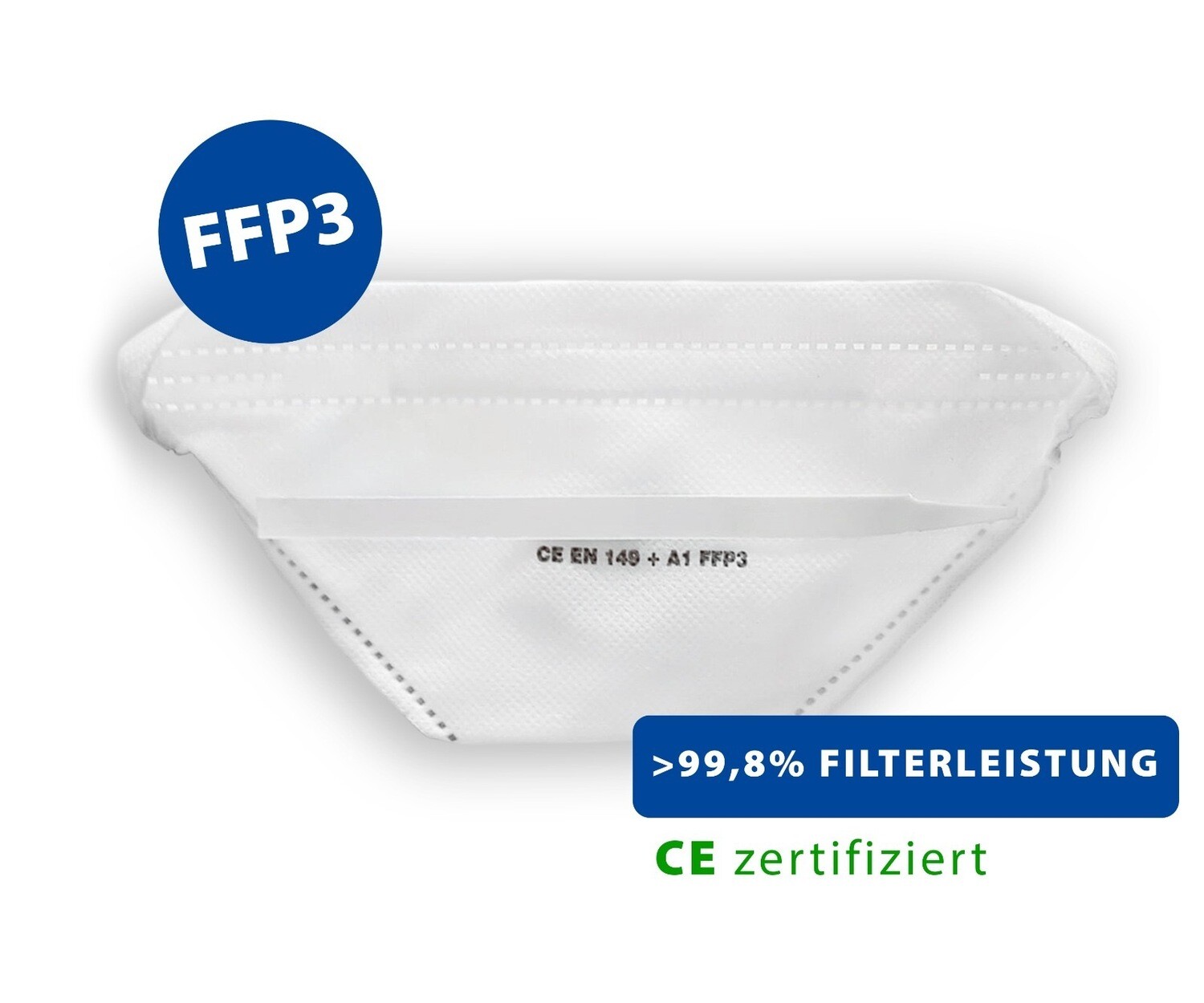 Atemschutzmasken FFP3 ohne Ventil 10er Packung Atemschutzmasken FFP3 ohne Ventil 10er Packung