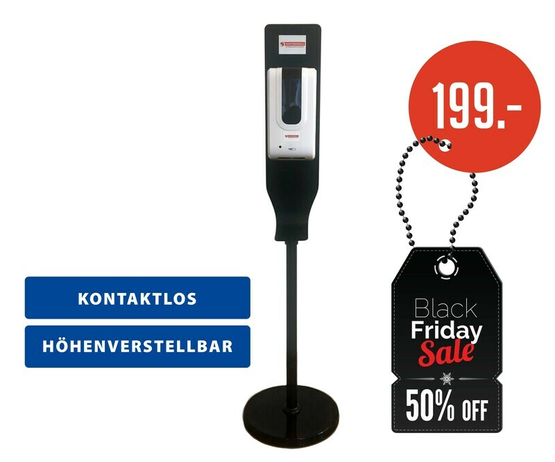 Sensor Desinfektionsmittelspender - höhenverstellbar Sensor Desinfektionsmittelspender - höhenverstellbar