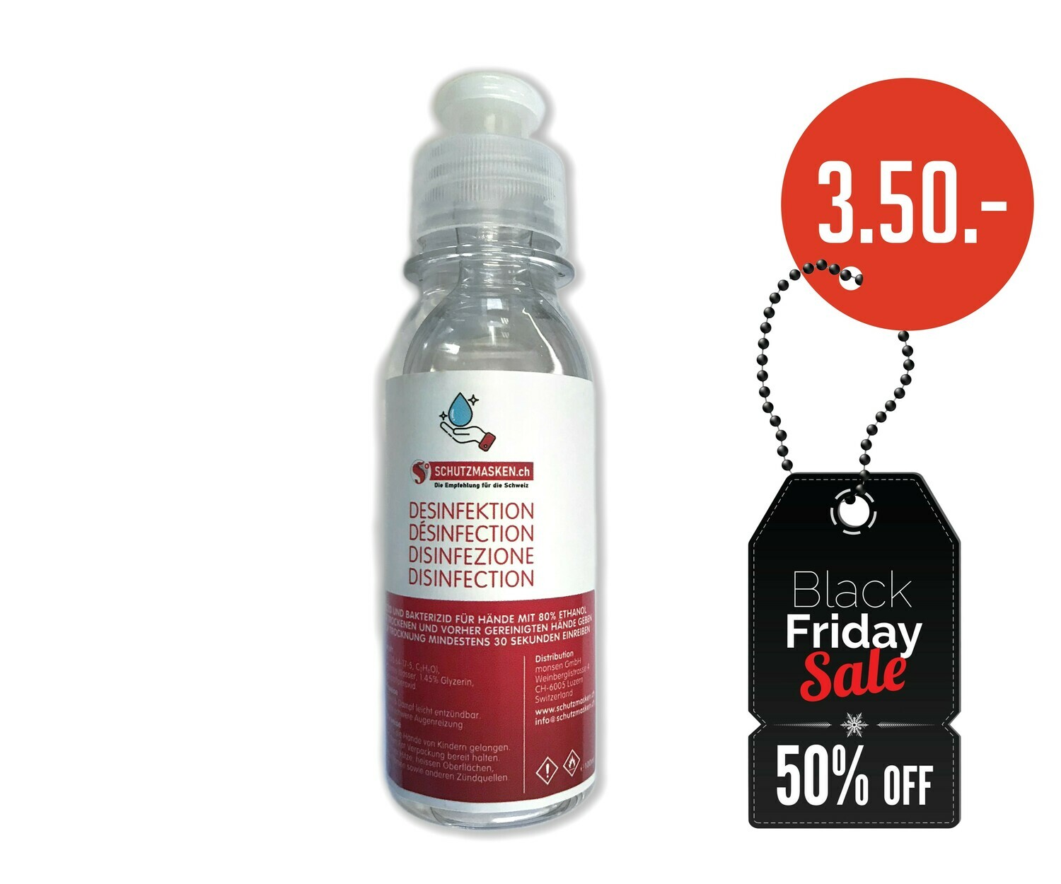 Hände Desinfektionsmittel CH Produkt 100ml Hände Desinfektionsmittel CH Produkt 100ml