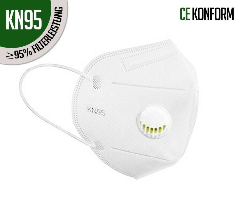 Atemschutzmasken KN95 (FFP2) mit Ventil 10er Packung