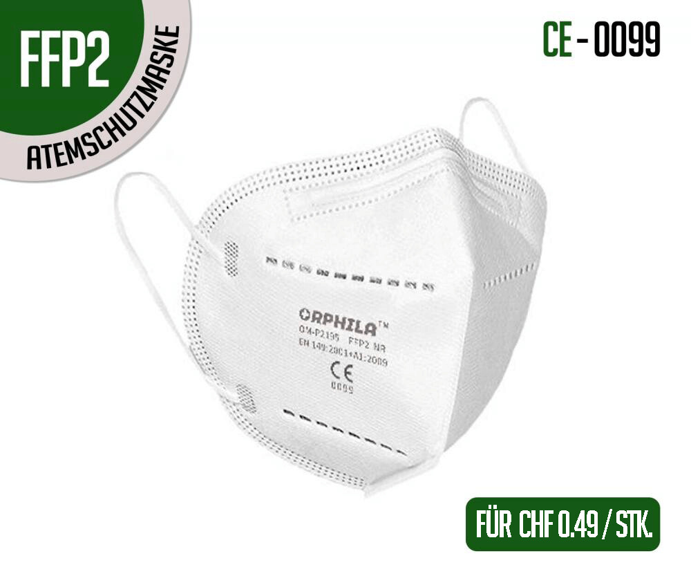 Orphila FFP2 Atemschutzmasken 1000er Packung