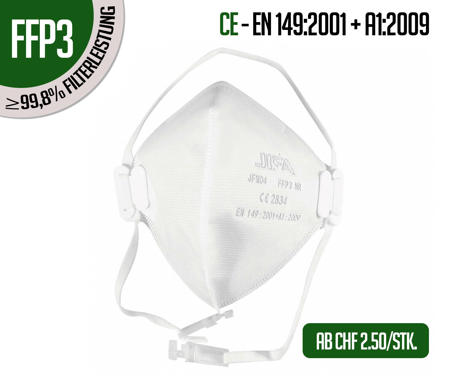 FFP3 Atemschutzmasken 10er Packung  Schutzmasken.ch 