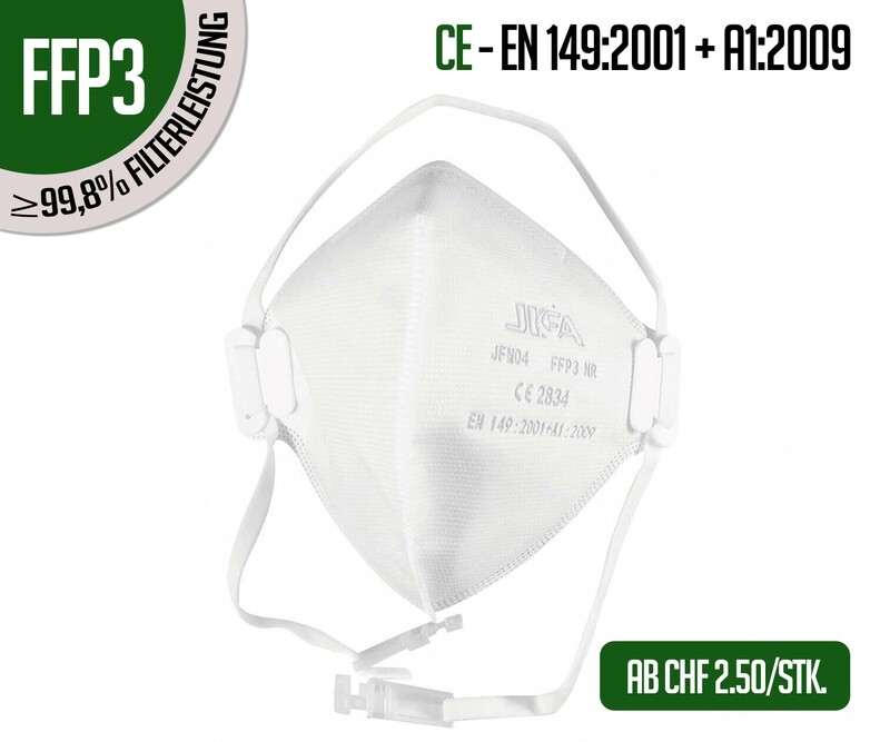 Atemschutzmasken FFP3 ohne Ventil 10er Packung Atemschutzmasken FFP3 ohne Ventil 10er Packung