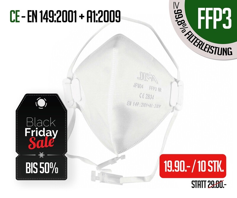 Atemschutzmasken FFP3 ohne Ventil 10er Packung Atemschutzmasken FFP3 ohne Ventil 10er Packung