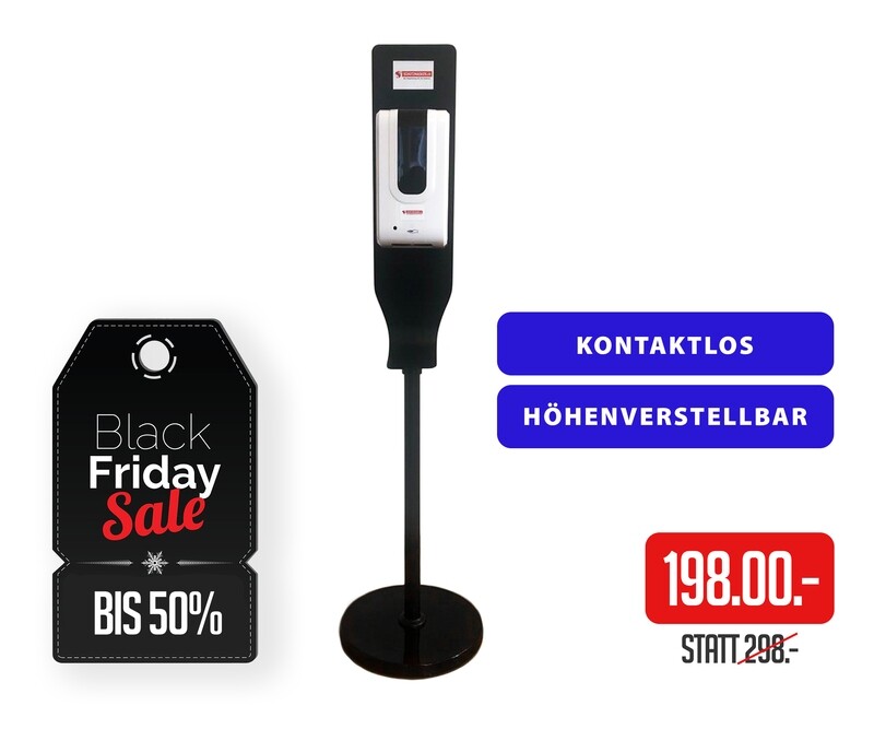 Sensor Desinfektionsmittelspender - höhenverstellbar Sensor Desinfektionsmittelspender - höhenverstellbar