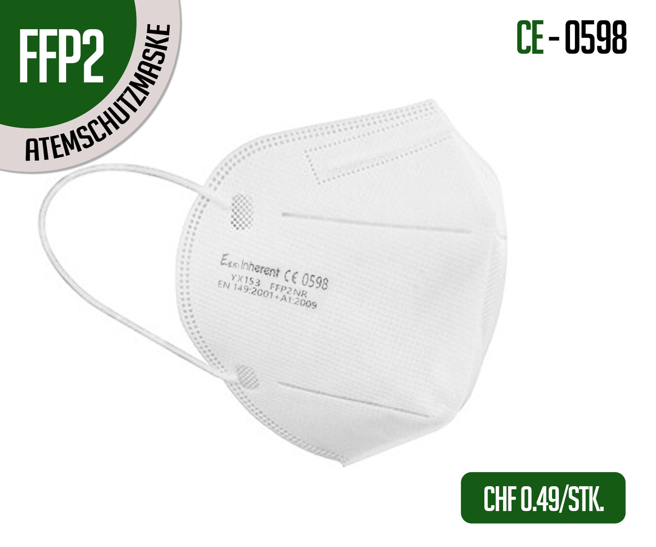 Schutzmasken online Shop | FFP2 Masken für CHF 0.49 kaufen