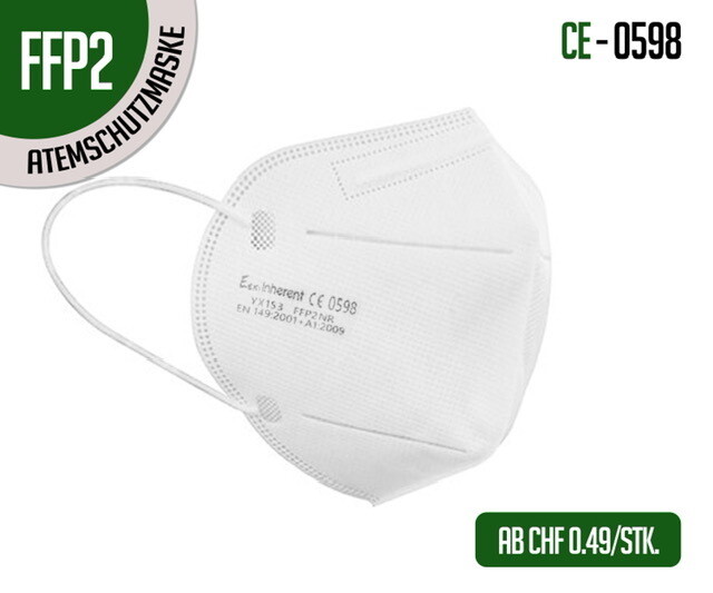 Atemschutzmasken FFP2 20er Packung - Schutzmasken online Shop | FFP2 Masken  für CHF 0.49 kaufen