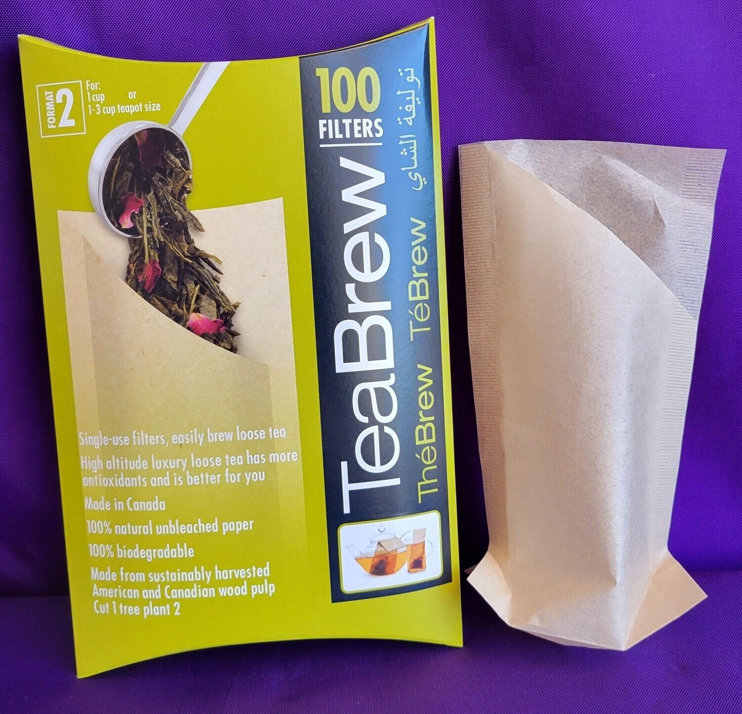 Tea Brew Filters 2-3 cup 100 count