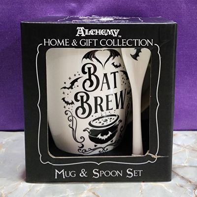 Bats Brew Mug with Spoon Set