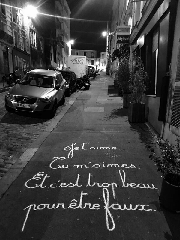 Je t'aime. Tu m'aimes. Et c'est trop beau pour être faux - 28,5 X 38 cm limité à 2 exemplaires