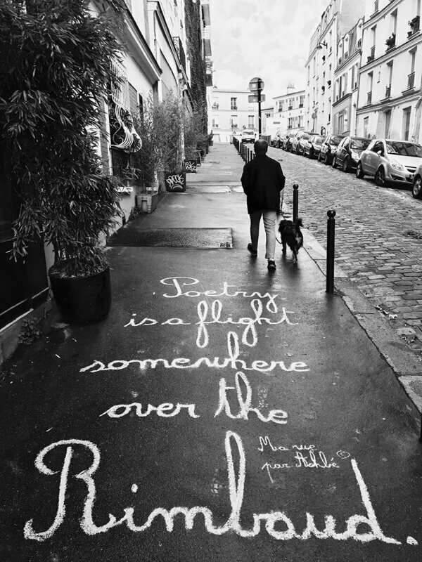 Poetry is a flight somewhere over the Rimbaud - 28,5 X 38 cm limité à 2 exemplaires