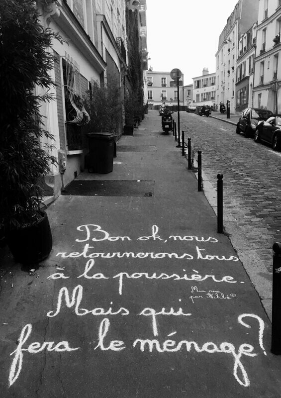 Bon ok, nous retournerons tous à la poussière. Mais qui fera le ménage ? - 28,5 X 38 cm limité à 2 exemplaires