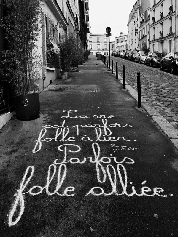 La vie est parfois folle à lier. Parfois folle alliée  - 28,5 X 38 cm limité à 2 exemplaires