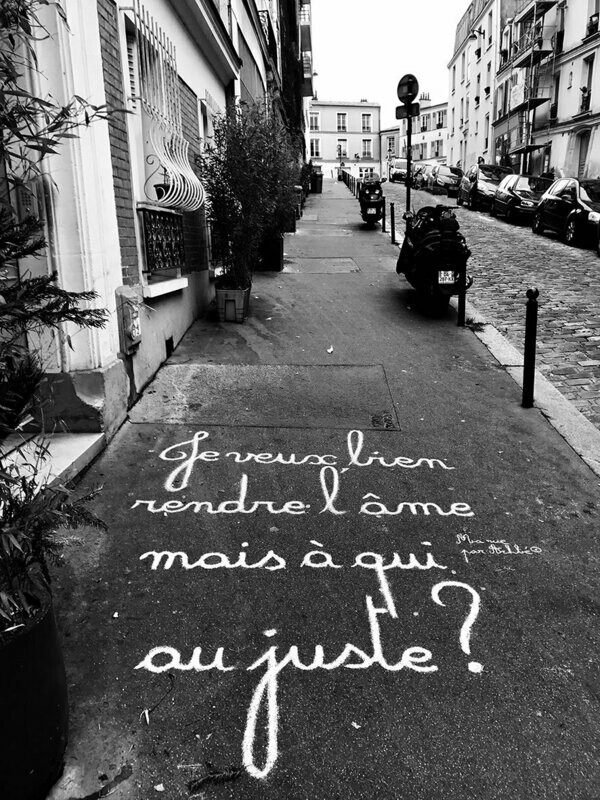 Je veux bien rendre l'âme mais à qui au juste ?  - 37,5 X 50 cm limité à 15 exemplaires