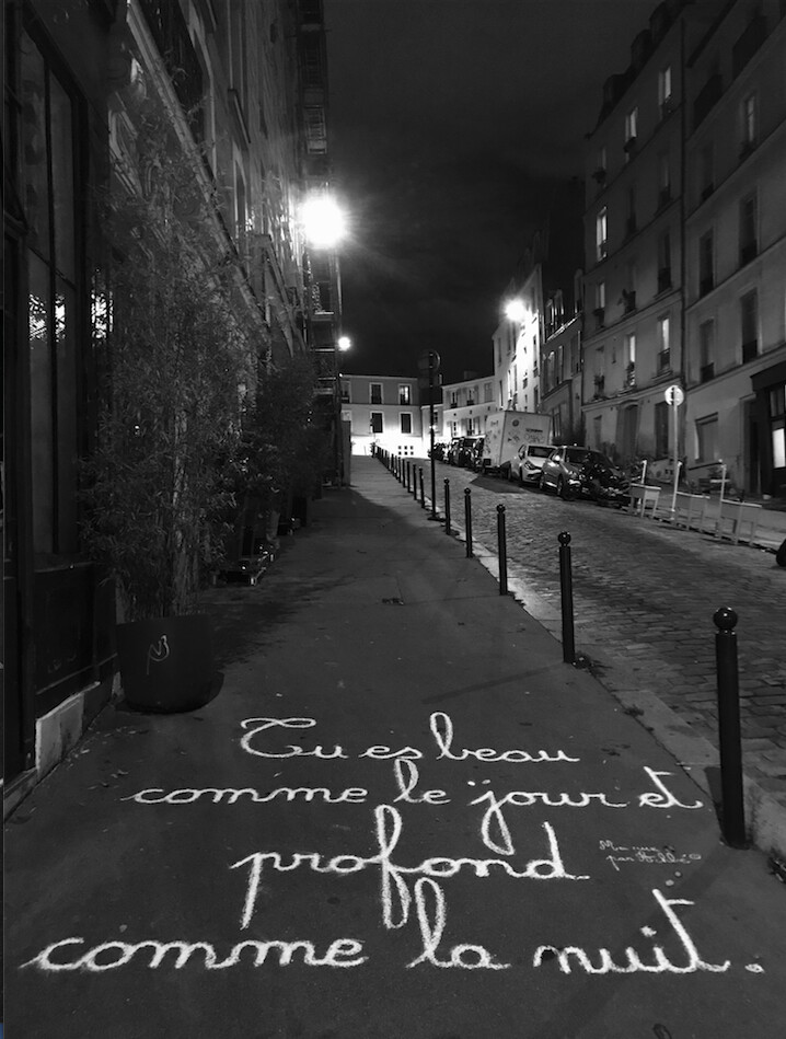 Tu es beau comme le jour et profond comme la nuit - 60 X 80 cm limité à 10 exemplaires