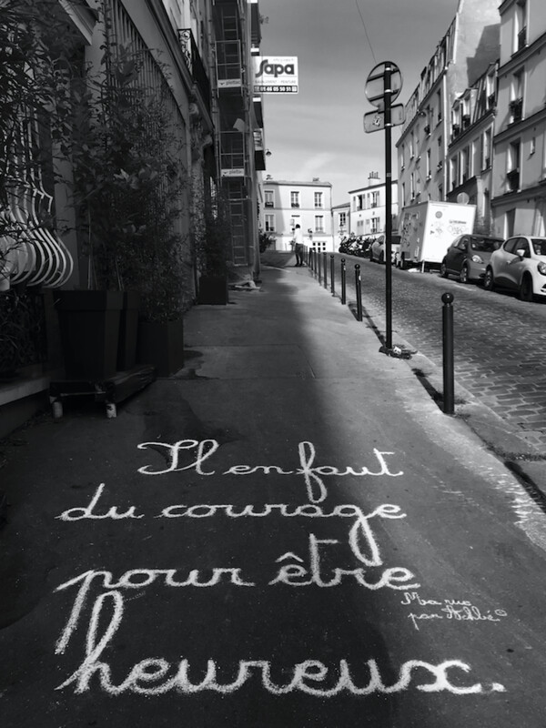 Il en faut du courage pour être heureux - 28,5 X 38 cm limité à 2 exemplaires