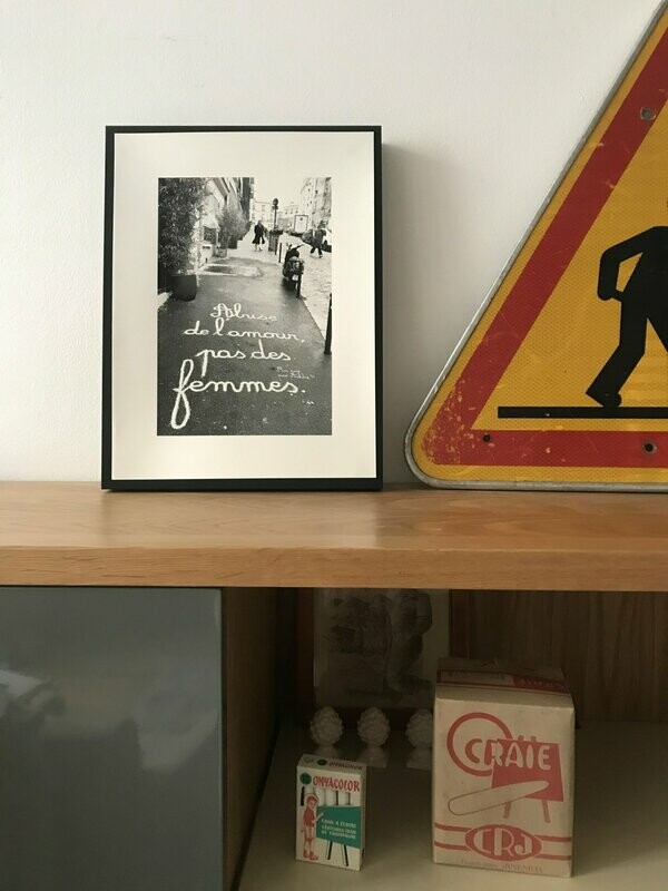Abuse de l'amour, pas des femmes - Sérigraphie 30 X 40 cm limitée à 30 exemplaires