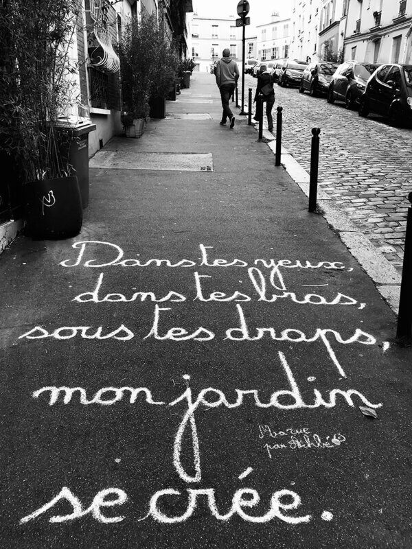 Dans tes yeux, dans tes bras, sous tes draps, mon jardin se crée - 37,5 X 50 cm limité à 15 exemplaires