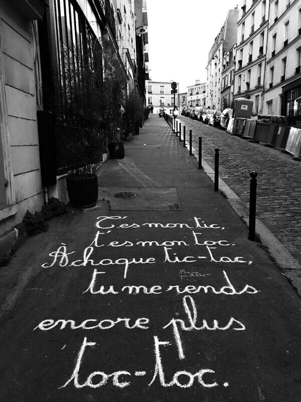SÉRIE LIMITÉE - T'es mon tic, t'es mon toc. À chaque tic-tac, tu me rends encore plus toc-toc. - 19 X 25 cm limité à 5 exemplaires