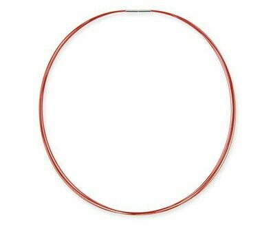 Multi-strand choker 1.7 mm red Multi-strand choker 1.7 mm red