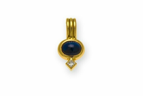 Pearl necklace clip, 18k gold (750)