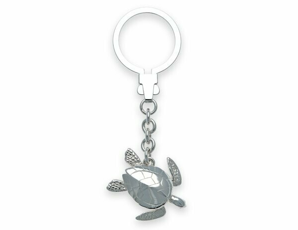 Keyring Turtle Silver