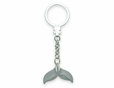 Keychain Whale Fluke Silver