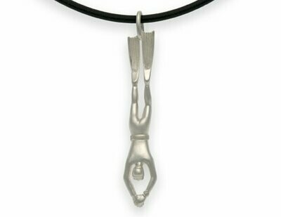 Buceador de apnea Colgante buzo de apnea en plata maciza 925 o oro amarillo 585, hecho a mano, diseño tridimensional completo, scuba collection