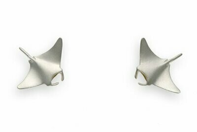 Pendientes de botón de mantarraya