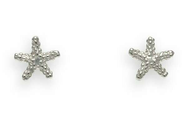 Pendientes de botón de estrella de mar Pendientes de botón de estrella de mar