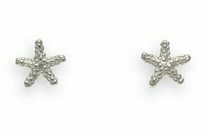 Pendientes de botón de estrella de mar