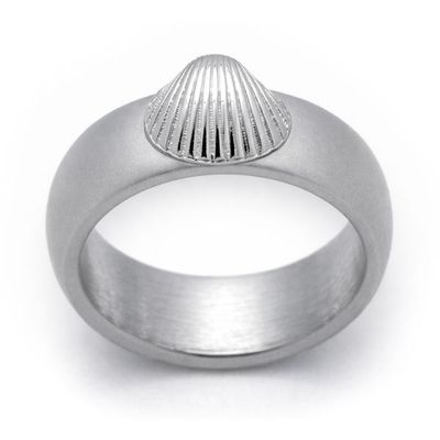 Ring mit Herzmuschel