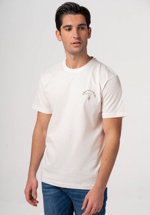 TRUSSARDI PURE COTTON BOXY FIT T-SHIRT | tspea.org