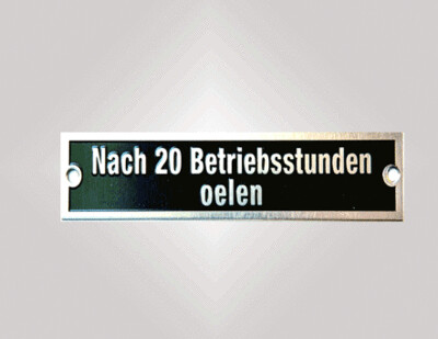 Metallschild &quot;Oelen&quot;