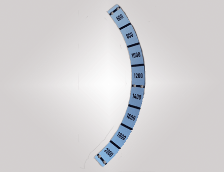 Metallschild "Handgas_Skala" Jg 1956-1977