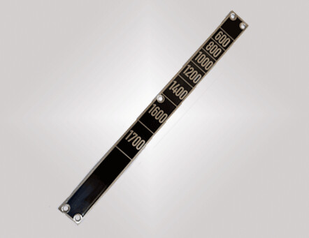 Metallschild &quot;Handgas Skala &quot; bis Jg 1956