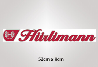 Aufkleber &quot;Hürlimann&quot; transparent