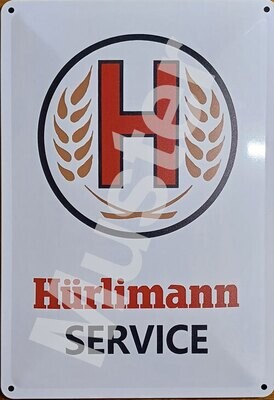 Blechschild Hürlimann Service  40cm x 30cm
