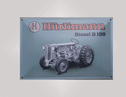 Blechschild  D 100 ab Jg 1946
