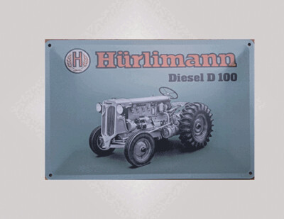 Blechschild  D 100 ab Jg 1946