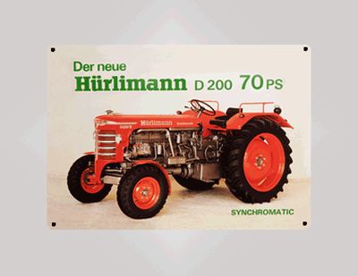 Blechtafel  D 200 "S" Synchromat / D 200 "S" Allrad Synchromat