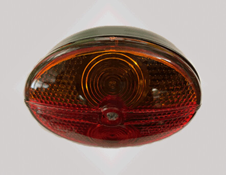 Anbauleuchten  auf Kotflügel  Gelb / Rot