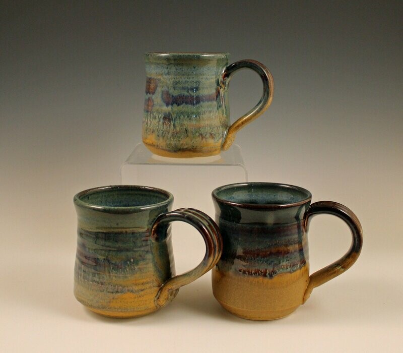 Mug -  Khaki/Floating Blue