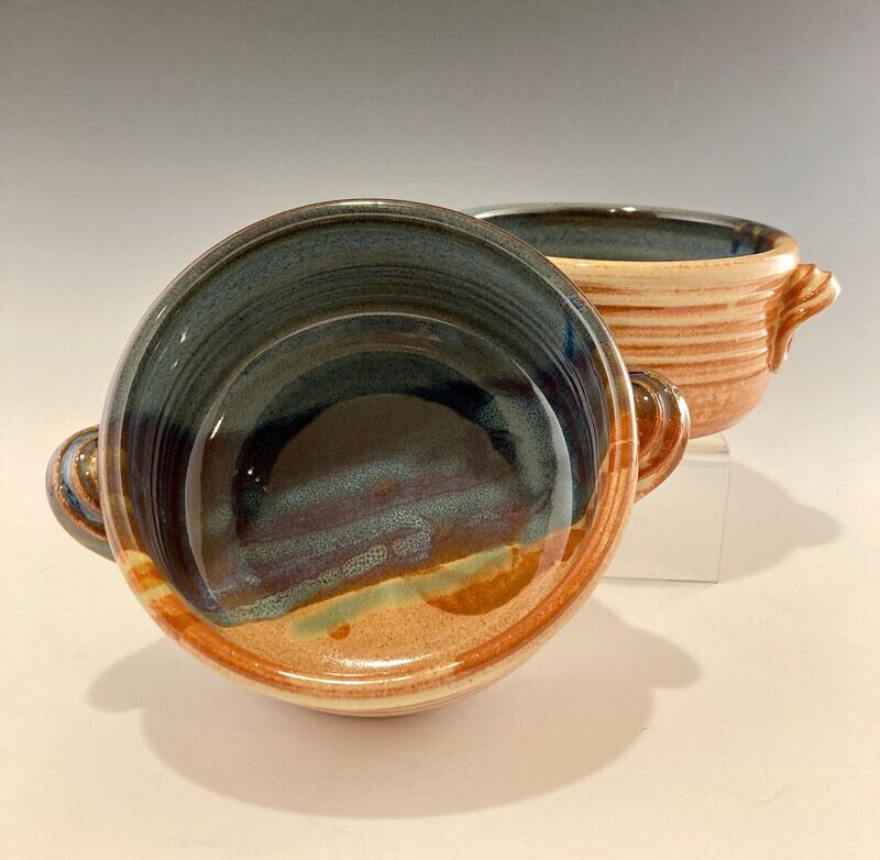 Baker -  Mini, Stellar Rust/Floating Blue glaze