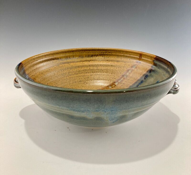 Bowl - handled, khaki