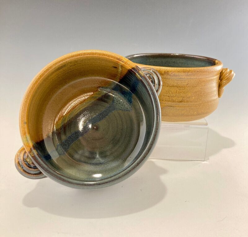Baker - Mini, Khaki/Floating Blue glaze
